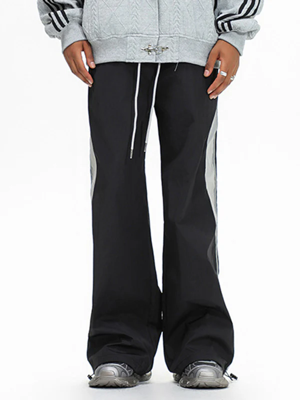 Men's Contrast Stripe Sports Straight Leg Pants - Image 14