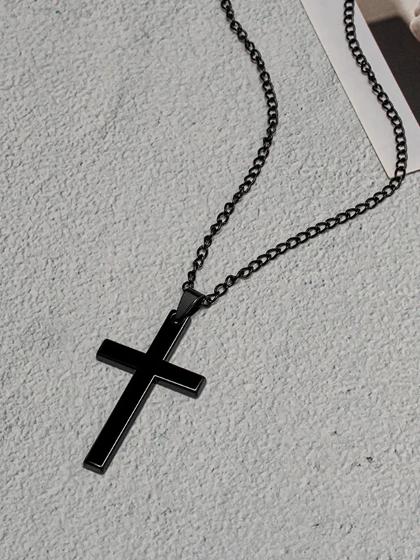 Men's Cross Pendant Necklace - Image 7