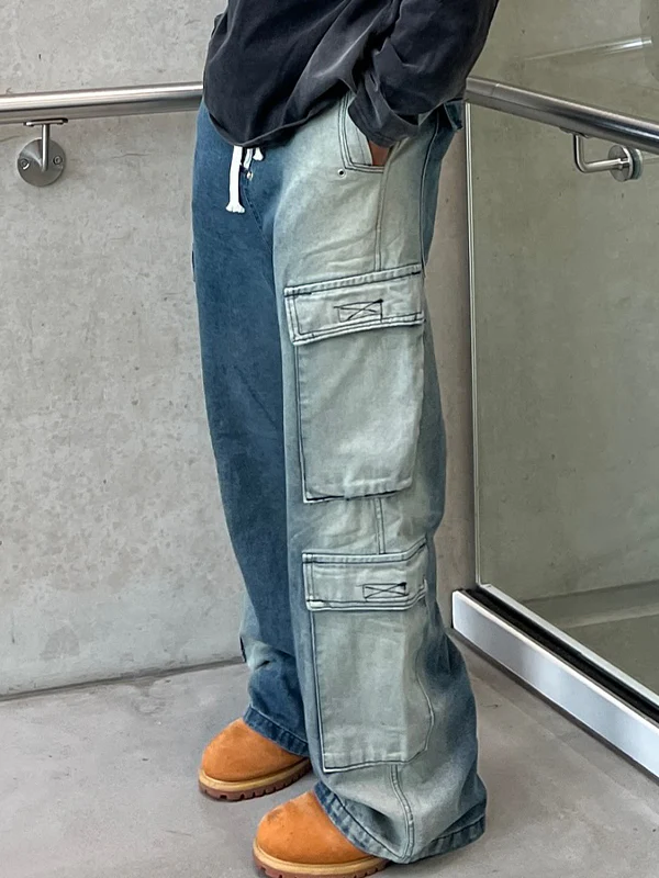 Men's Gradient Loose Jeans - Image 2