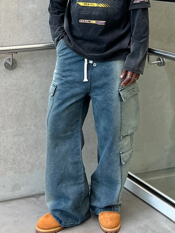Men's Gradient Loose Jeans - Image 3