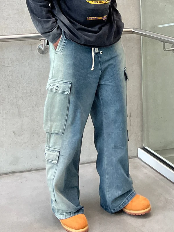 Men's Gradient Loose Jeans - Image 4