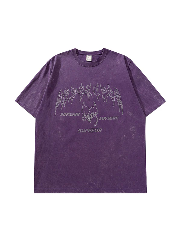 Men's Letter Graphic Oversized Short Sleeve Tee - Image 7