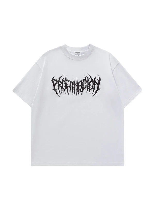 Men's Letters Oversized Short Sleeve Tee - Image 4