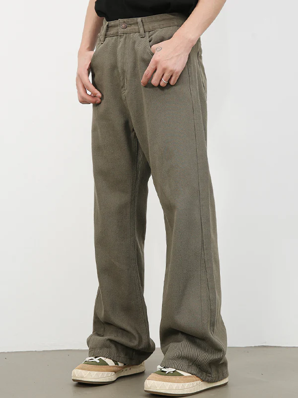 Men's Micro Flare Loose Jeans - Image 4