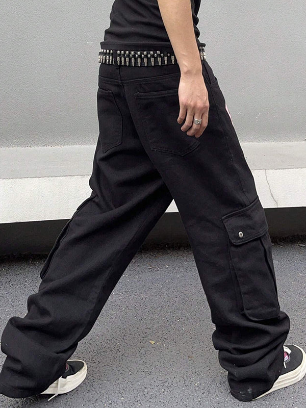 Men's Monogrammed Loose Jeans - Image 4