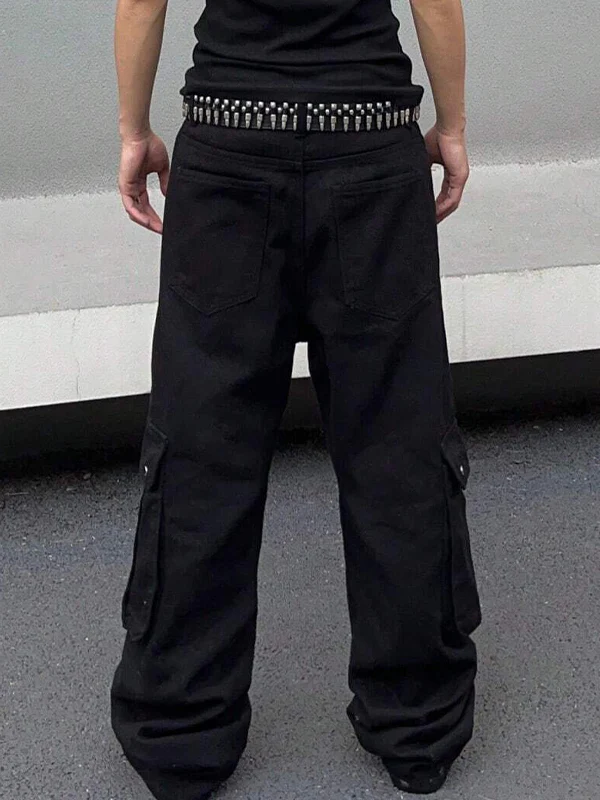 Men's Monogrammed Loose Jeans - Image 5