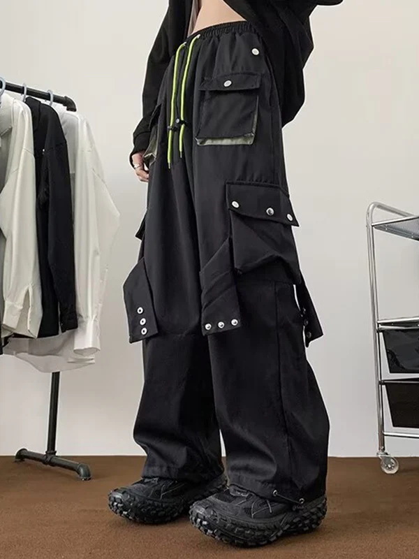 Men's Plain Casual Loose Cargo Pants - Image 11