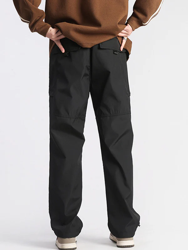 Men's Plain Casual Straight Cargo Pants - Image 5