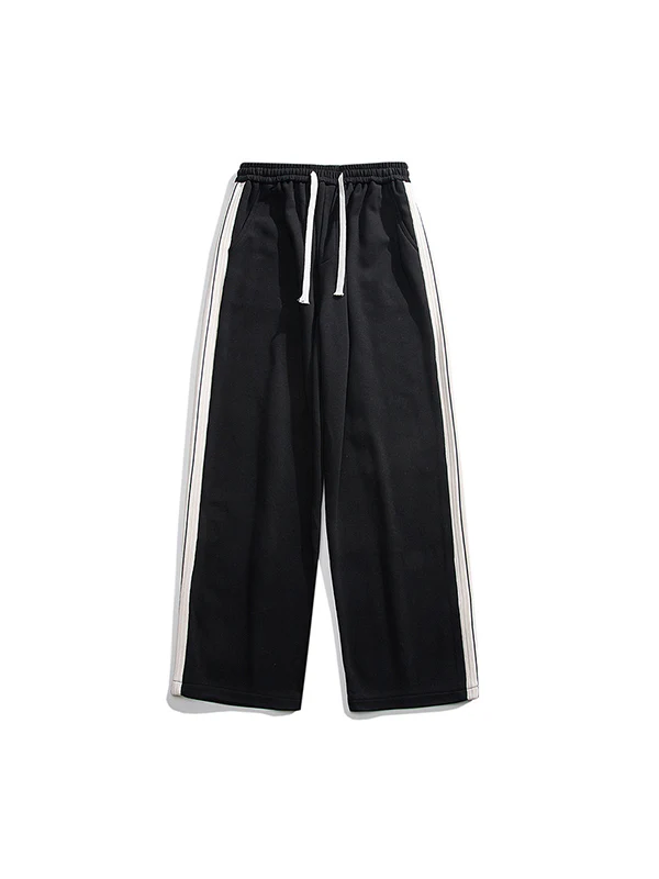 Men's Plain Loose Casual Straight Sweatpants - Image 10