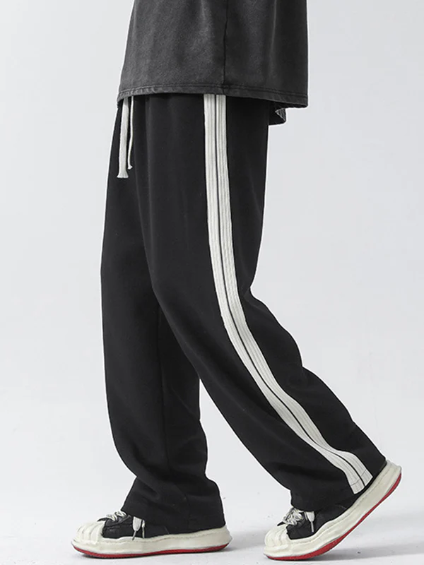Men's Plain Loose Casual Straight Sweatpants - Image 8