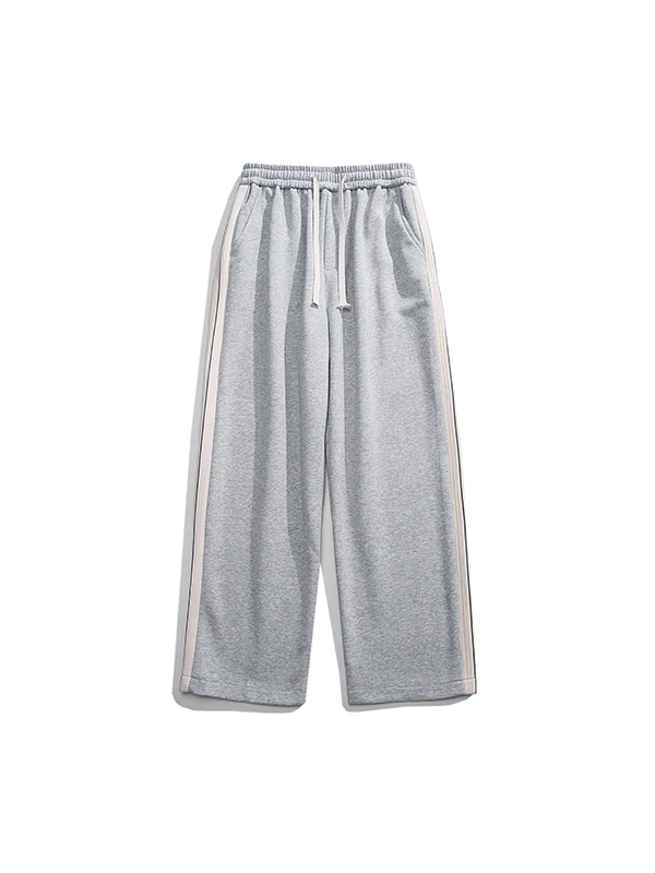 Men's Plain Loose Casual Straight Sweatpants - Image 9
