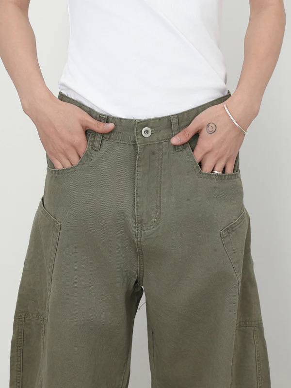 Men's Pocket Street Loose Jeans - Image 4