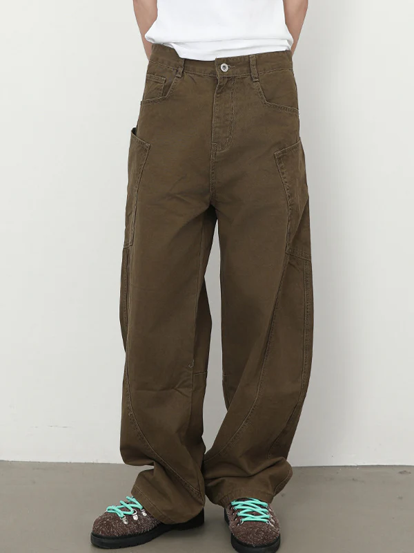 Men's Pocket Street Loose Jeans - Image 5