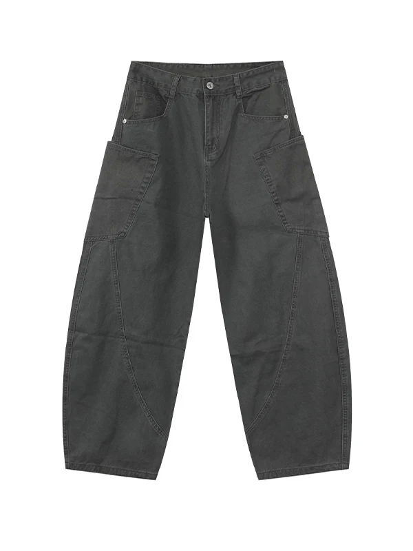 Men's Pocket Street Loose Jeans - Image 9