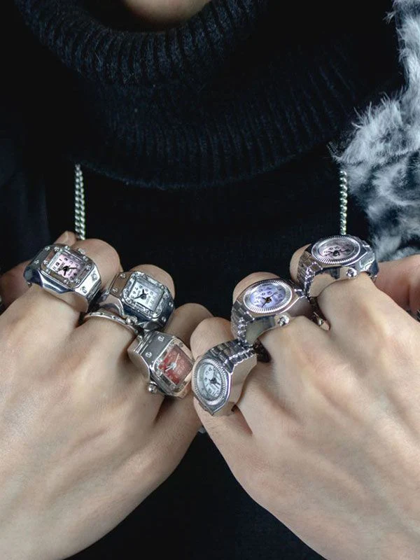 Men's Punk Ring Watch - Image 7