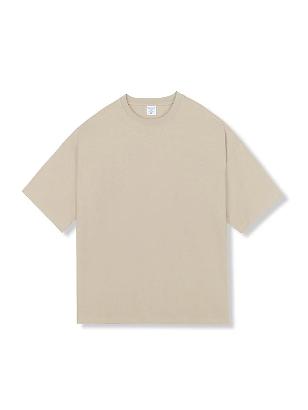 Men's Solid Color Oversized Short Sleeve Tee