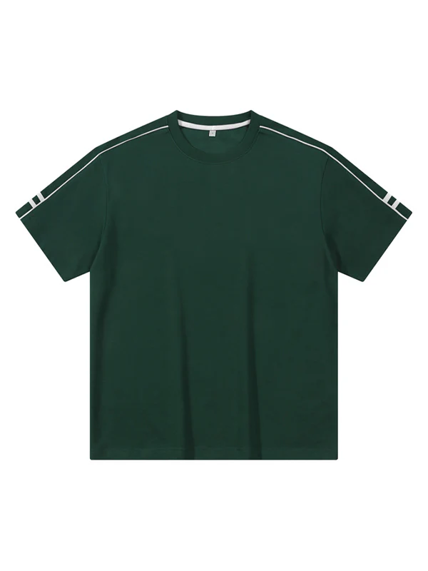 Men's Solid Color Oversized Short Sleeve Tee