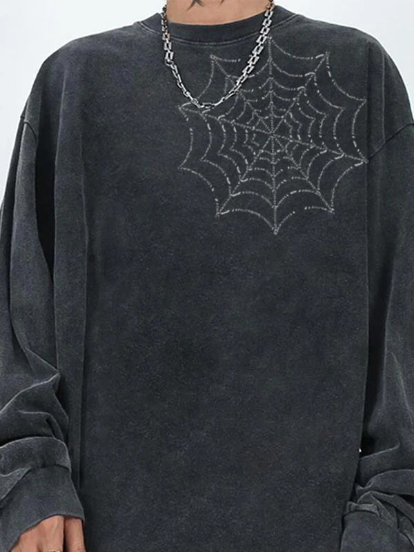 Men's Spider Oversized Long Sleeve Tee - Image 2