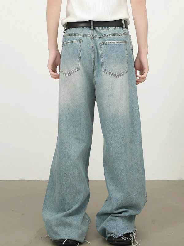 Men's Street Raglan Loose Jeans - Image 3