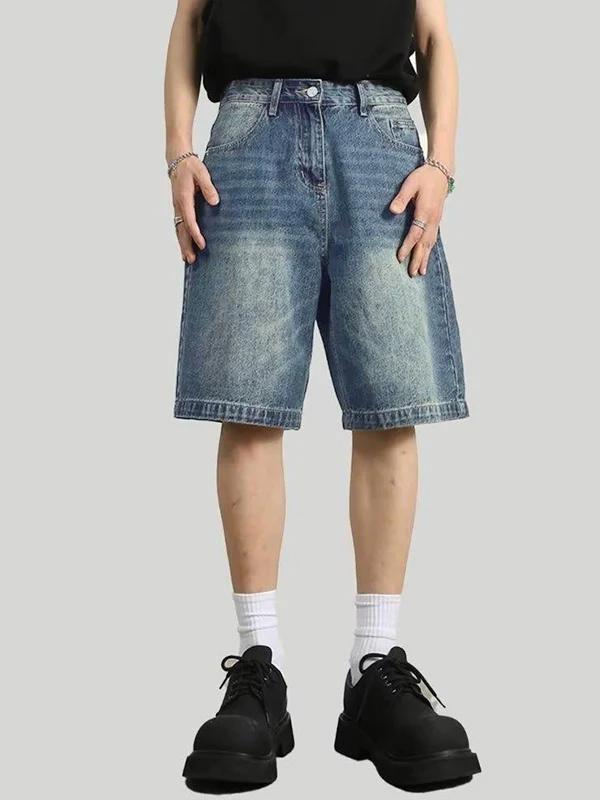Men's Vintage Blue Shorts - Image 2