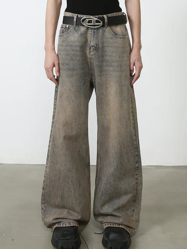 Men's Vintage Loose Jeans - Image 4