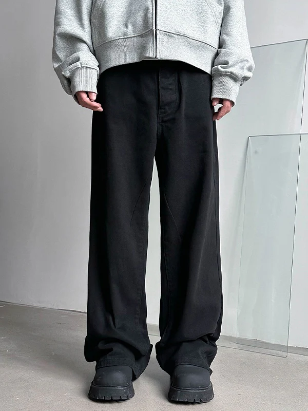 Men's Vintage Straight Leg Loose Jeans - Image 2