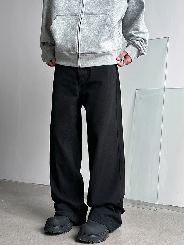 Men's Vintage Straight Leg Loose Jeans - Image 4