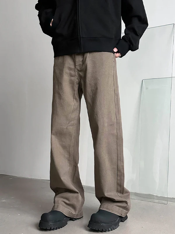Men's Vintage Straight Leg Loose Jeans - Image 7