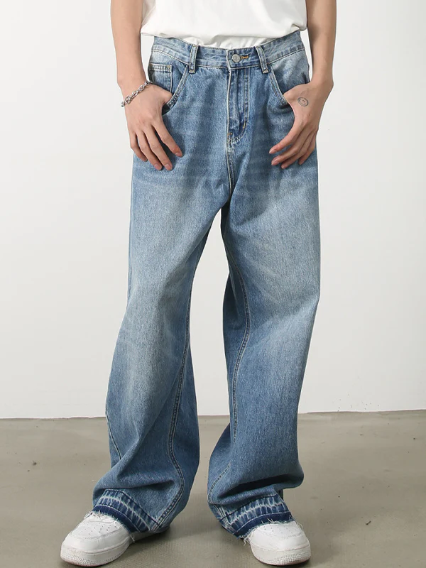 Men's Vintage Street Loose Jeans - Image 3