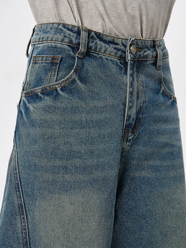 Men's Washed Cargo Jeans - Image 5