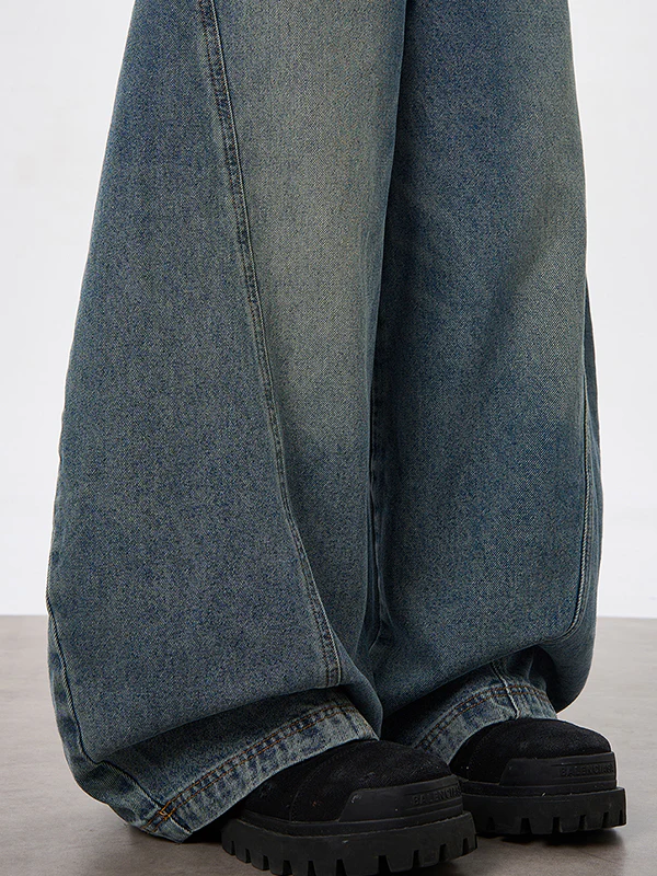 Men's Washed Cargo Jeans - Image 6