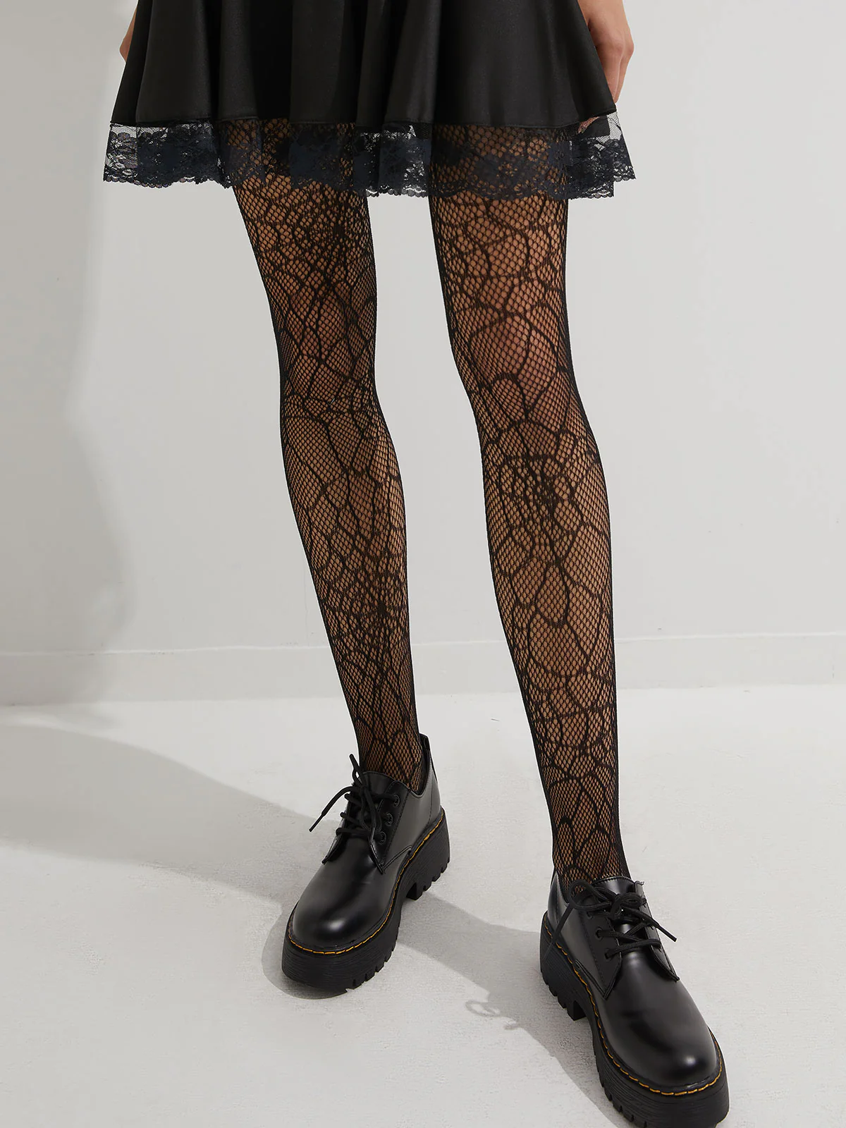 Mesh Spider Web Tights - Image 3