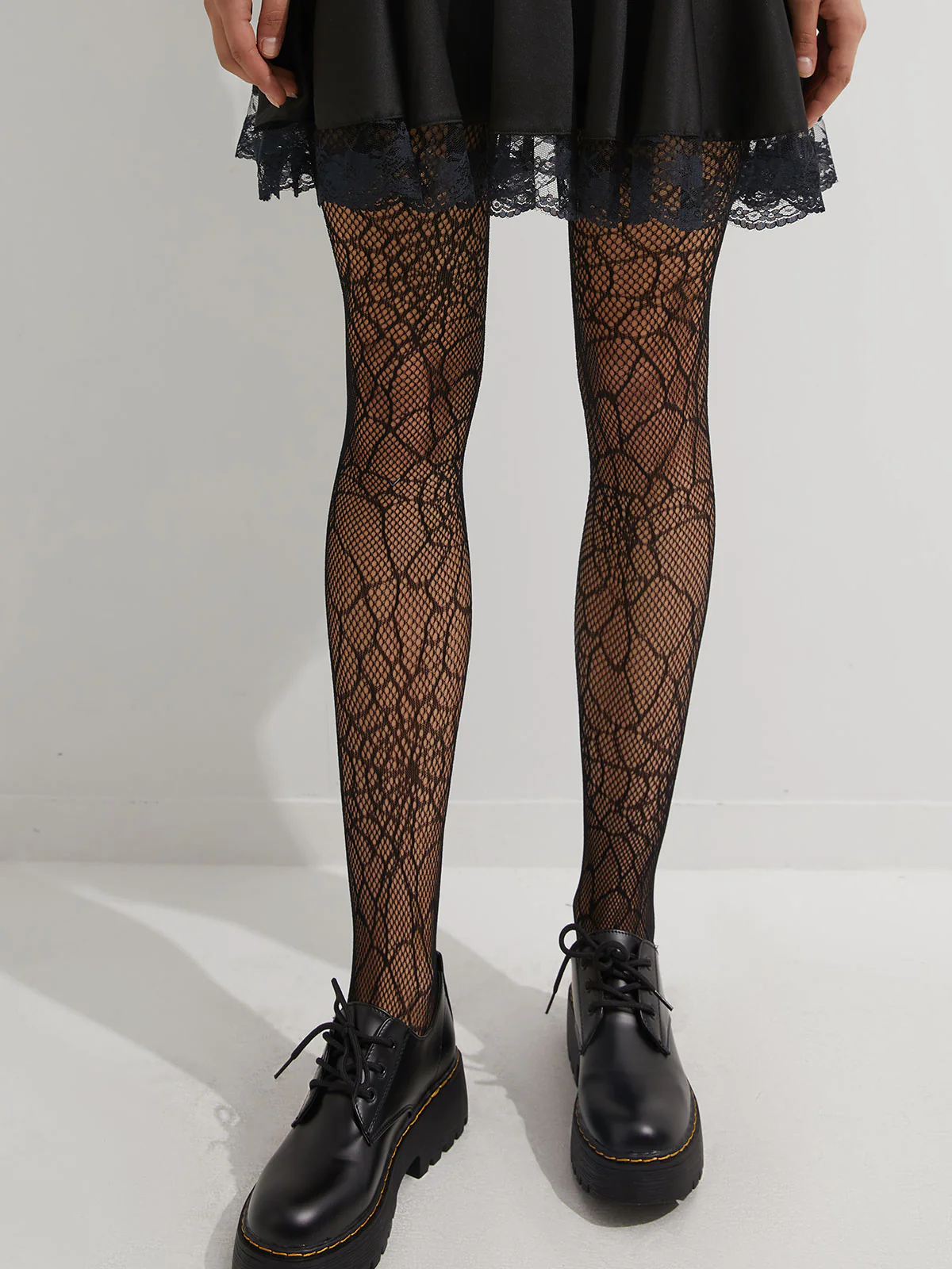 Mesh Spider Web Tights - Image 4