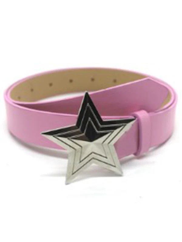 Metal Star Decor Buckle Belt