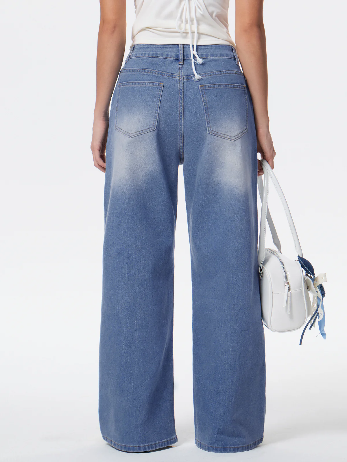 Mid-low Rise Baggy Boyfriend Jeans - Image 2