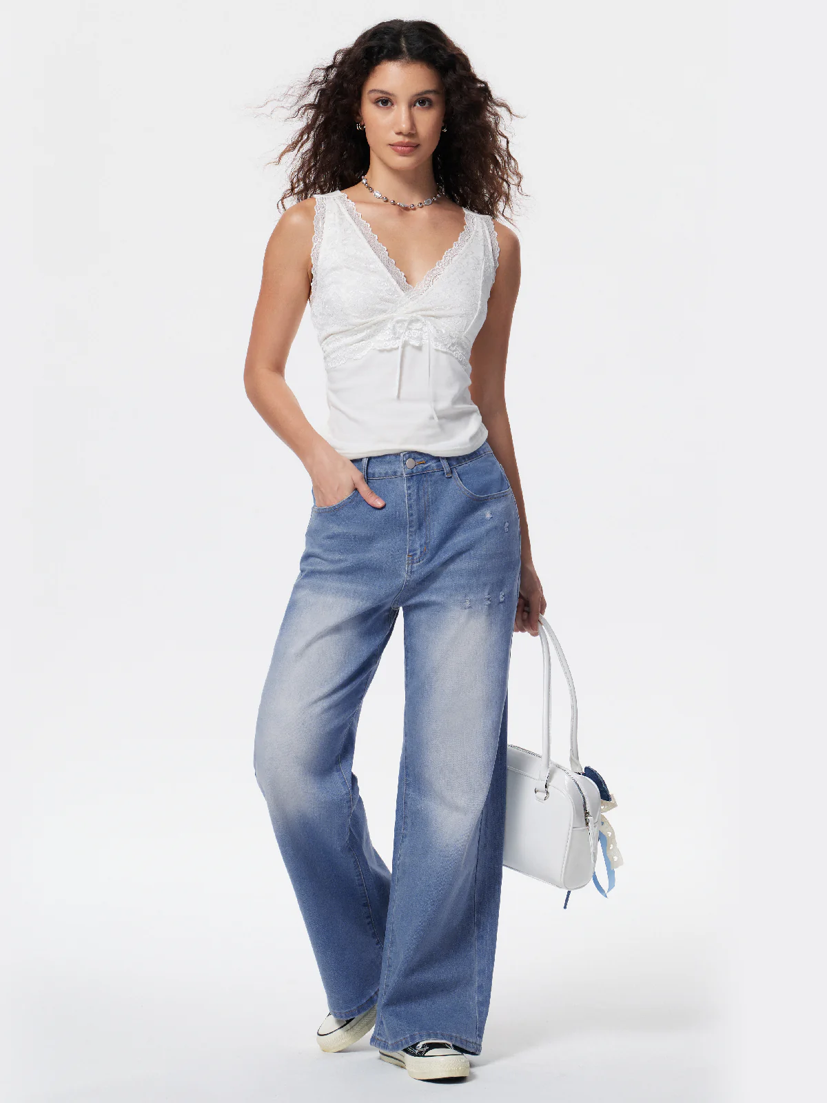 Mid-low Rise Baggy Boyfriend Jeans - Image 4