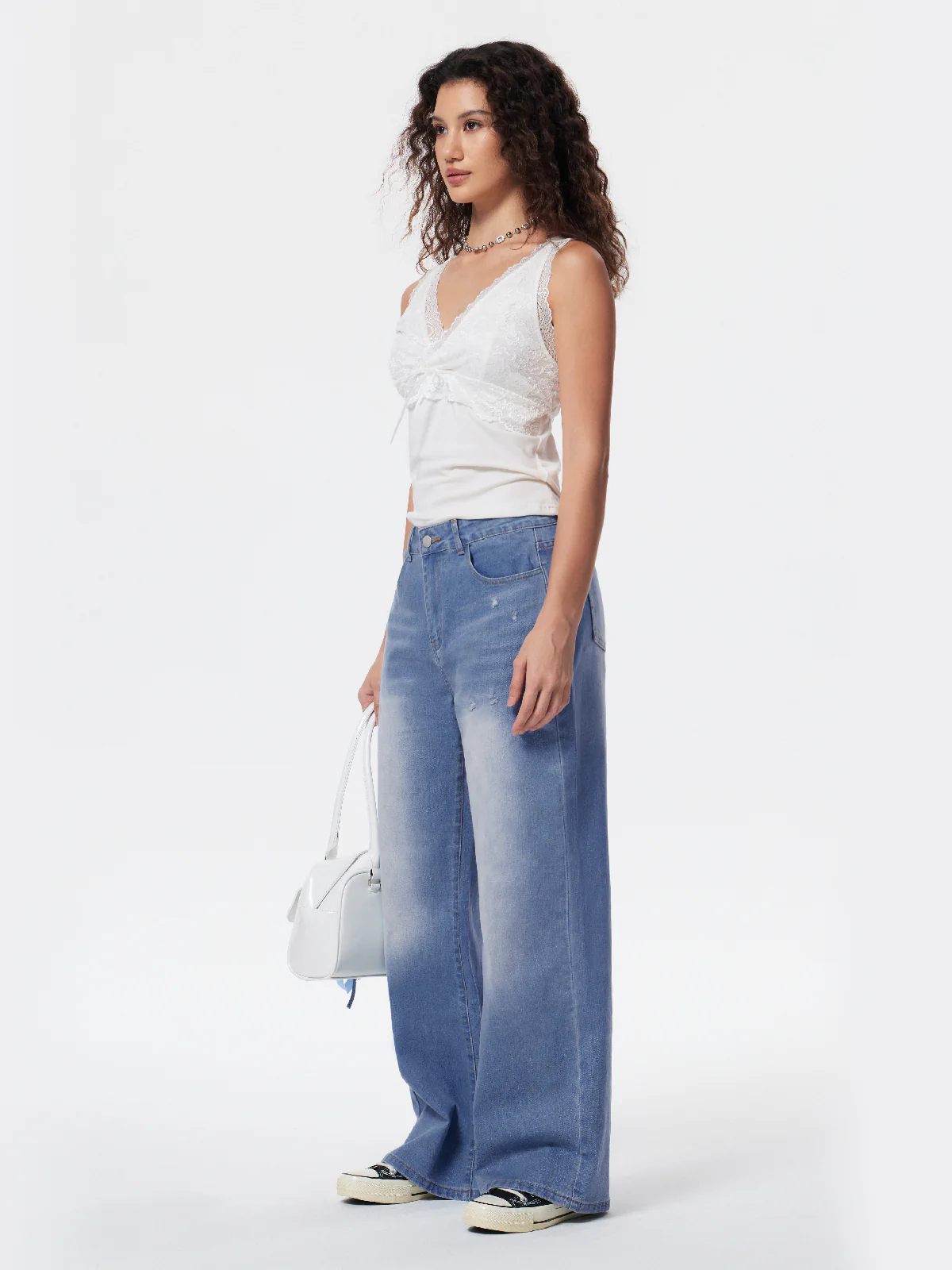 Mid-low Rise Baggy Boyfriend Jeans - Image 5