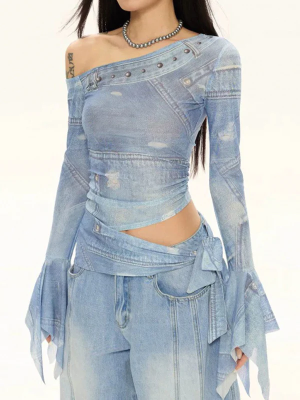 Ombre Mesh Long Sleeve - Image 3