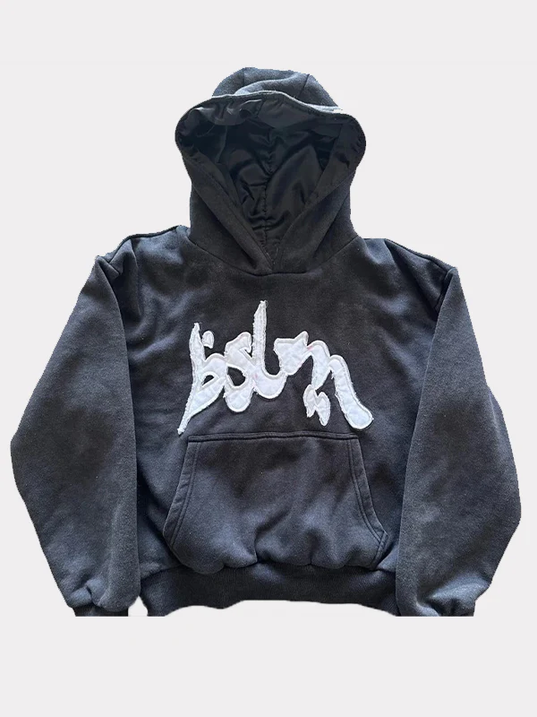 Patch Print Pocket Hoodie Sweatshirts - Image 5