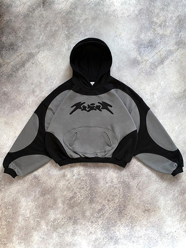 Patchwork Color Block Sweatshirt - Image 3