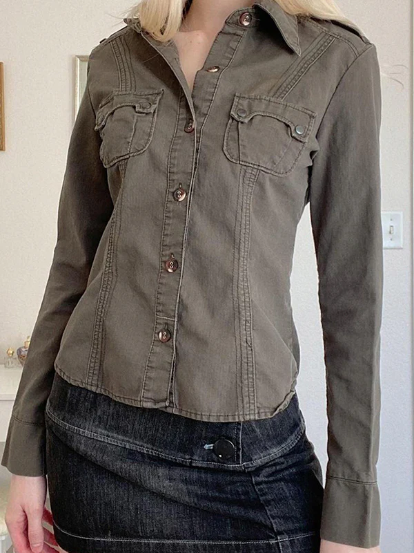 Patchwork Workwear Style Jacket - Image 2