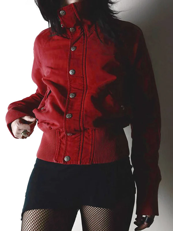 Personalised Stand-Collar Motorcycle Jacket Jacket - Image 2