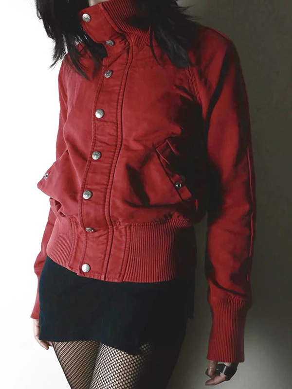 Personalised Stand-Collar Motorcycle Jacket Jacket - Image 3