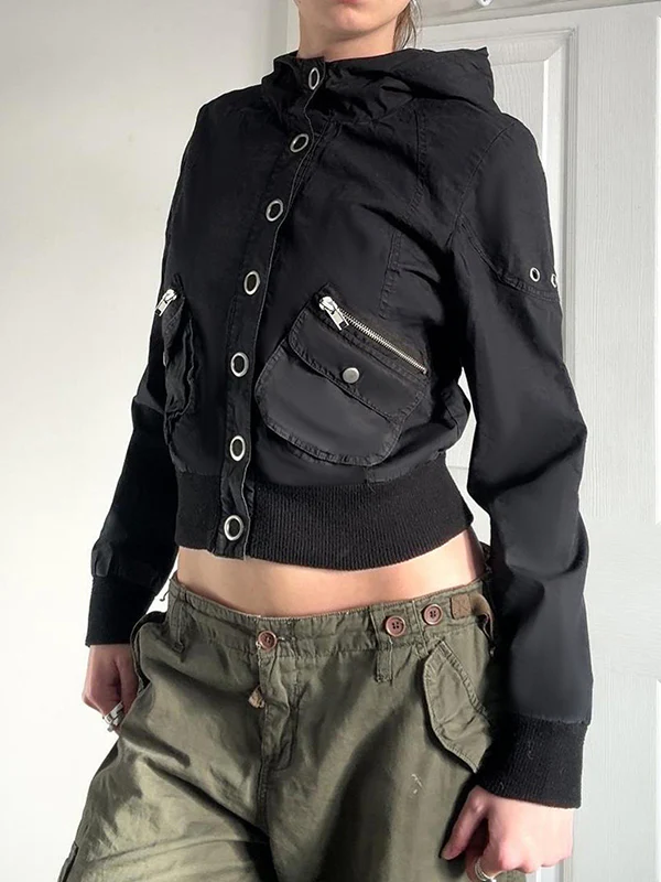 Personalised Workwear Style Stand-Up Collar Jacket - Image 4