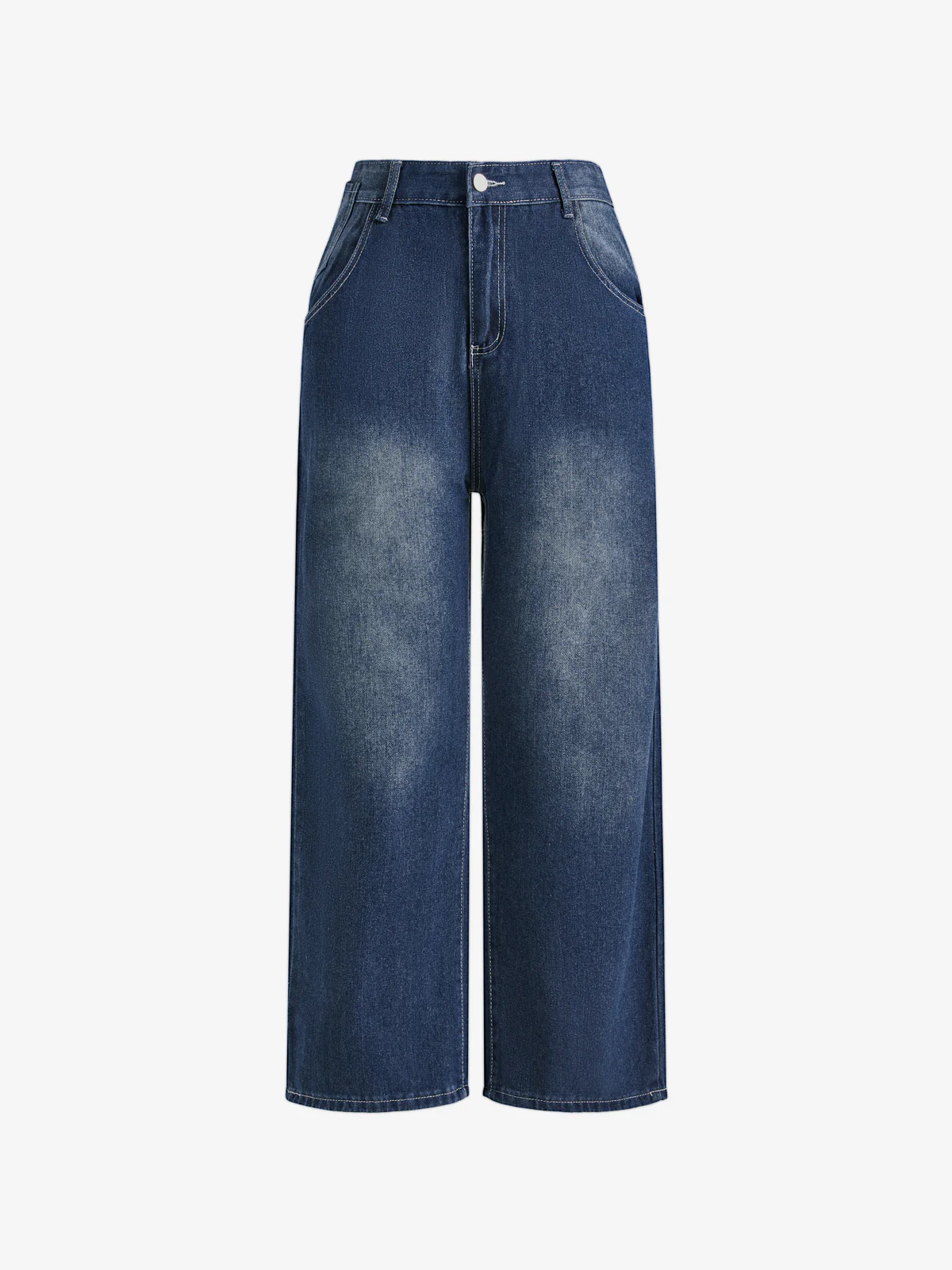 Personalized Pattern Loose Straight Fit Boyfriend Jeans