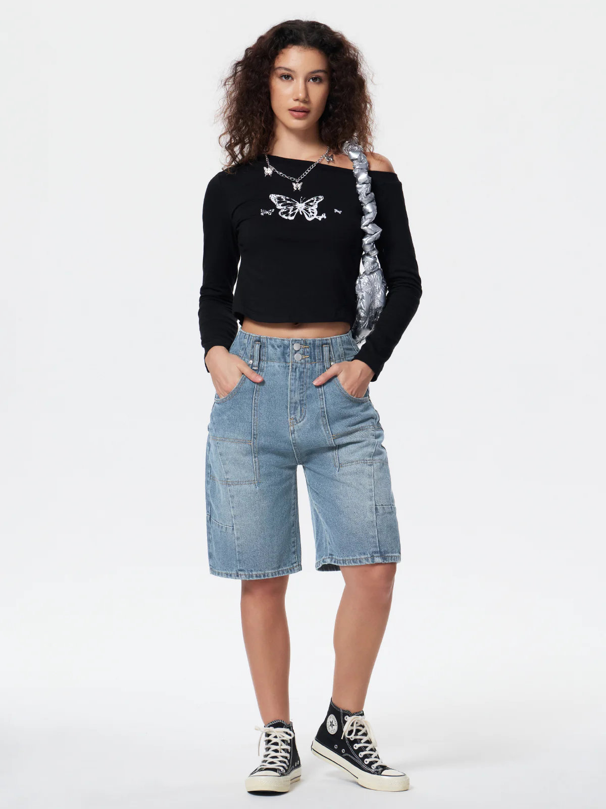 Personalized Pocket Denim Shorts - Image 12