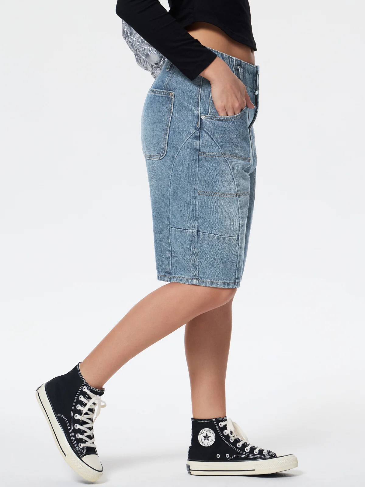 Personalized Pocket Denim Shorts - Image 14