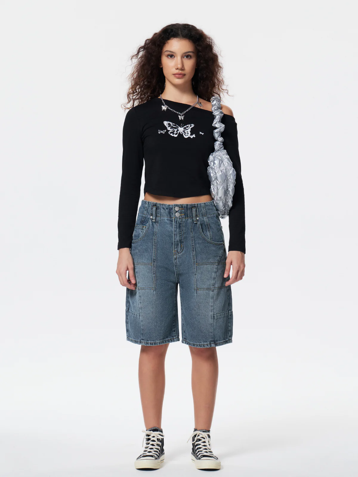 Personalized Pocket Denim Shorts - Image 4