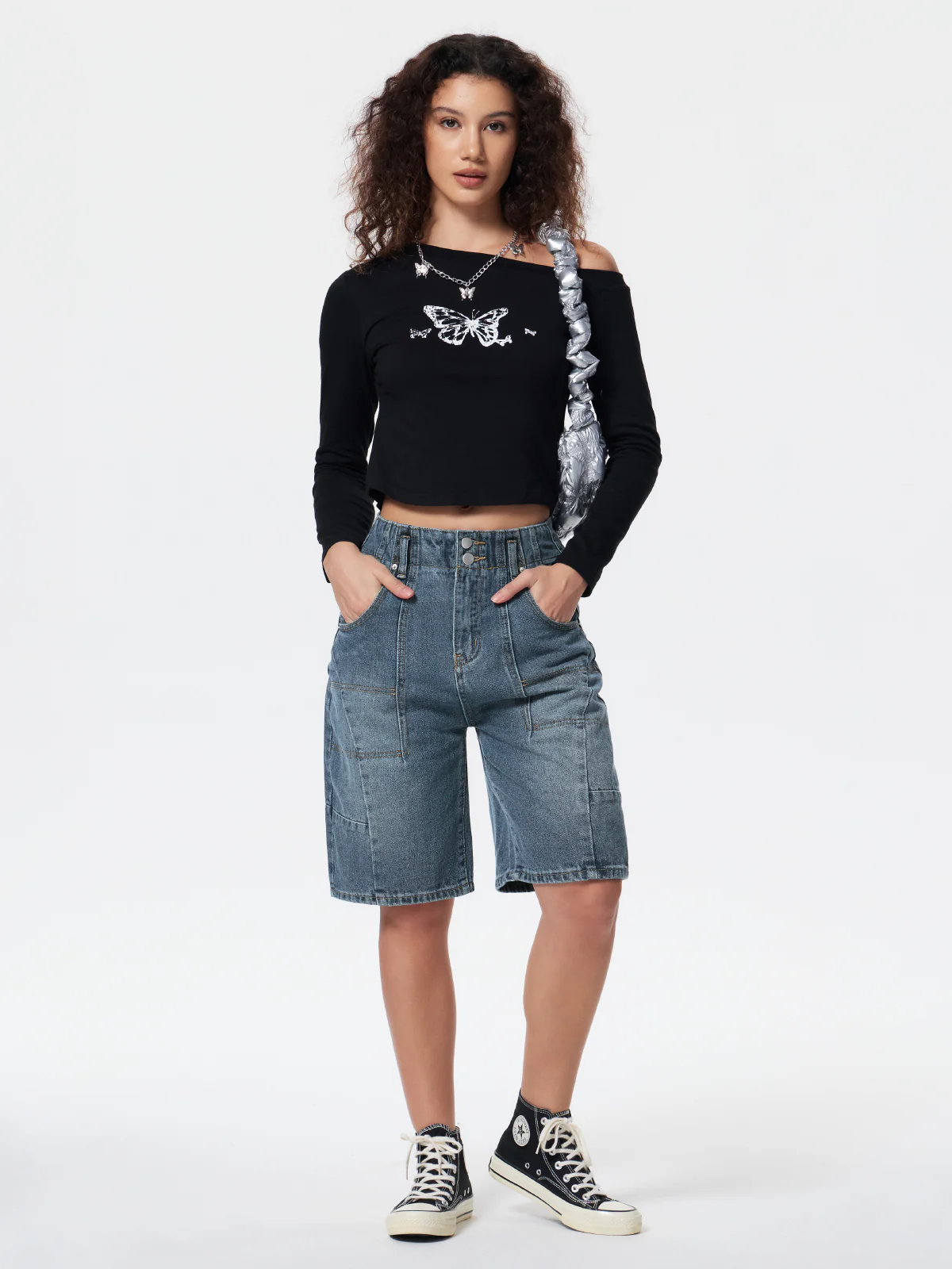 Personalized Pocket Denim Shorts - Image 5