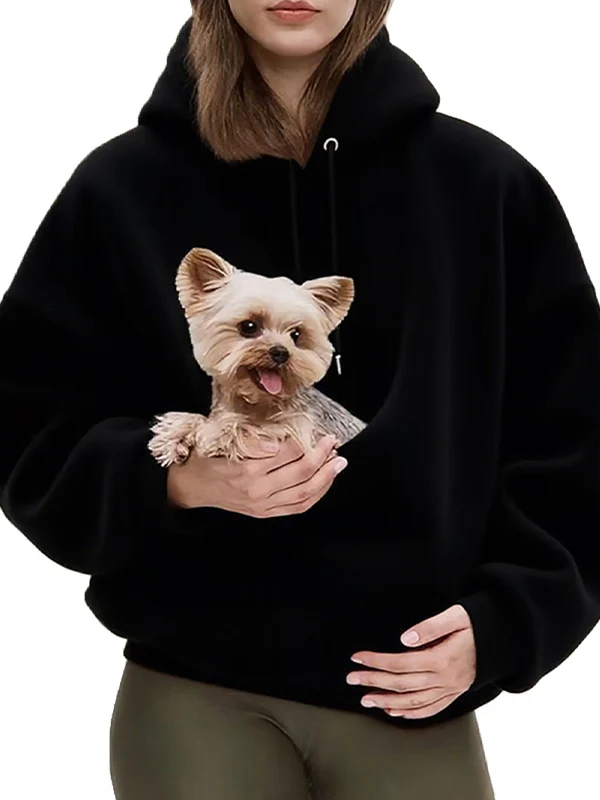 Pet Tote With Loose Pullover Sweatshirts - Image 3